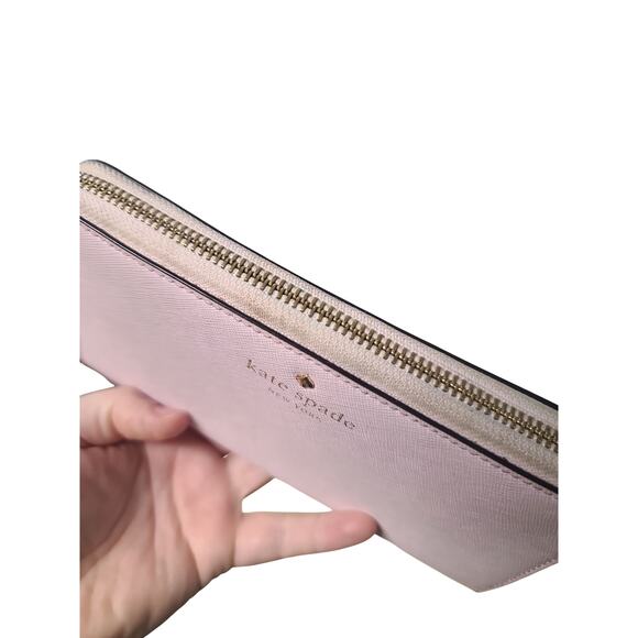 Kate Spade Staci Large Zip Around Continental Wallet Lilac Moon Saffiano Leather - Picture 2 of 4